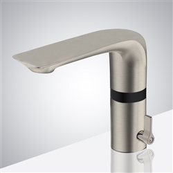 Aquafaucet LED Sensor Automatic Touchless Waterfall Bathroom Faucet